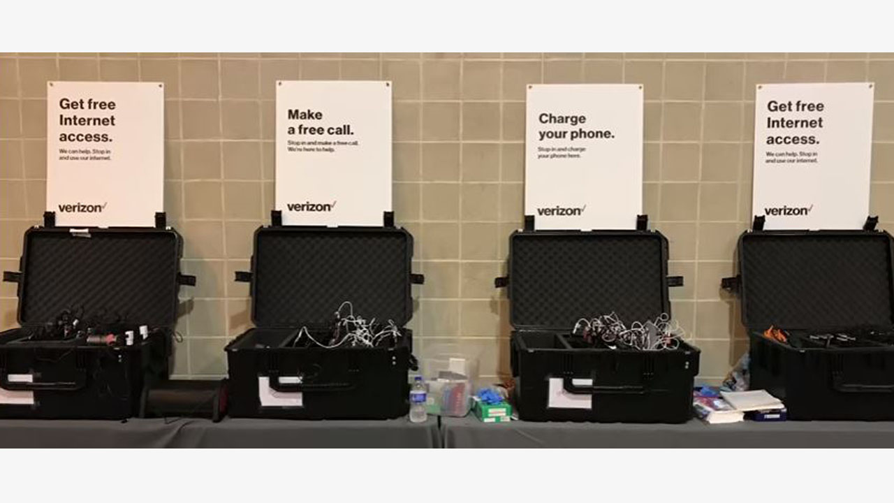 Keeping Houston charged and connected after Harvey News Release Verizon